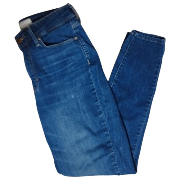 Levi's Signature Women's Jeans - Size 8 W29 - Blue Denim  High Rise Ankle Skinny - Picture 1 of 11